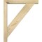 Ekena Millwork Traditional Block Rough Sawn Bracket w/ Offset Brace, Douglas Fir, 4"W x 20"D x 24"H BKT0402X20X24TRA05RDF - alternate 3